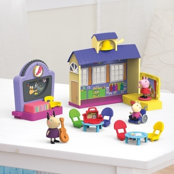 Ігровий набір Peppa Pig Школа Пеппі, зі звуком, 3 фігурки (F2166) - Pampik - 5