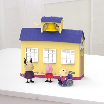 Ігровий набір Peppa Pig Школа Пеппі, зі звуком, 3 фігурки (F2166) - Pampik - 6