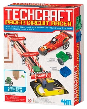Научный набор 4M Бумажные схемы Гоночные машины (00-03430) - Pampik