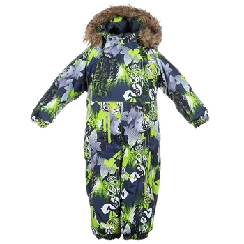 Детский комбинезон Huppa KEIRA, лайм с принтом, размер 92 (82847) - Pampik