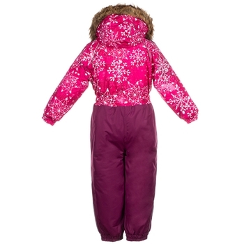 Дитячий комбінезон Huppa WILLY, фуксія з принтом / бордовий, розмір 92 (82063) - Pampik - 2