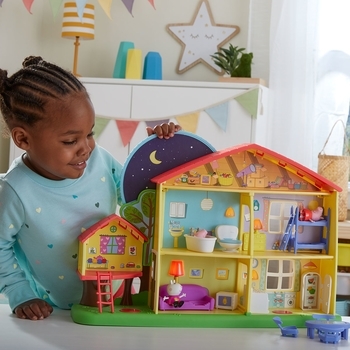 Ігровий набір Peppa Pig Котедж Пеппі День-Ніч, зі звуком, 3 фігурки (F2188) - Pampik - 6