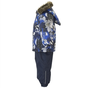 Комплект для малышей Huppa AVERY, тёмно-синий с принтом/тёмно-синий , размер 80 (82886) - Pampik - 3