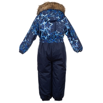 Детский комбинезон Huppa WILLY, тёмно-синий с принтом/тёмно-синий , размер 92 (83486) - Pampik - 3