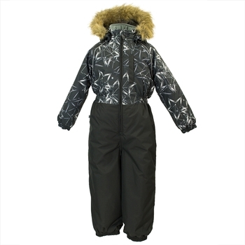 Детский комбинезон Huppa WILLY, чёрный с принтом/чёрный, размер 92 ( 83409) - Pampik