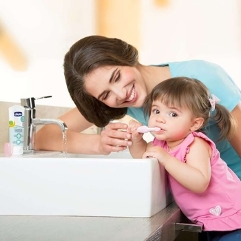 Зубная паста Chicco Яблоко/Банан, 50 мл (02320.10) - Pampik - 3