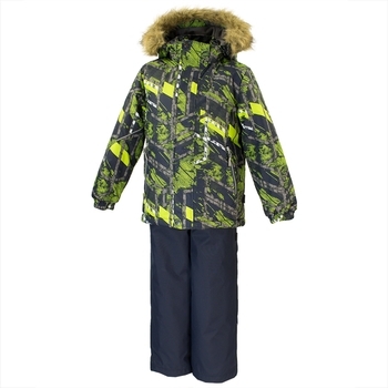 Комплект для мальчиков Huppa DANTE 1, тёмно-синий с принтом/тёмно-синий , размер 110 (82586) - Pampik