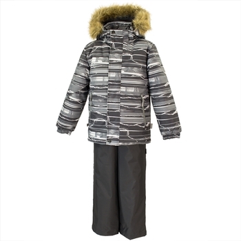 Комплект для хлопчиків Huppa DANTE 1, сірий з принтом / темно-сірий, розмір 110 (82648) - Pampik