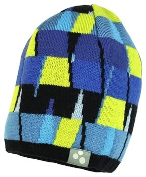 Вязаная детская шапка Huppa CARLOS 1, р.M, синий (80480100-92735-00M) - Pampik