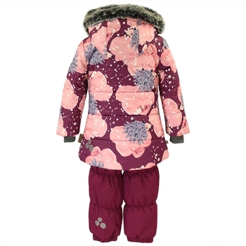 Комплект для девочек Huppa NOVALLA, бордовый с принтом/бордовый , размер 92 (83234) - Pampik - 3