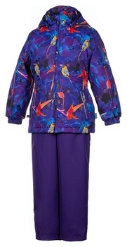 Комплект Huppa Yonne Lilac Pattern/Lilac, полиэстер, р.104, фиолетовый (41260014-91253-104) - Pampik