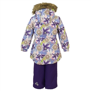 Комплект для девочек Huppa RENELY, лилoвый с принтом/лилoвый, размер 116 (81553) - Pampik - 3