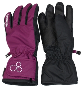 Перчатки Huppa RIXTON 1, р.3, бордовый/черный (82620100-80134-003) - Pampik - 2