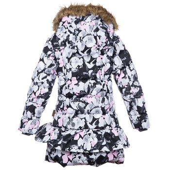 Пальто для девочек Huppa WHITNEY, белый с принтом, размер 116 (81620) - Pampik - 2