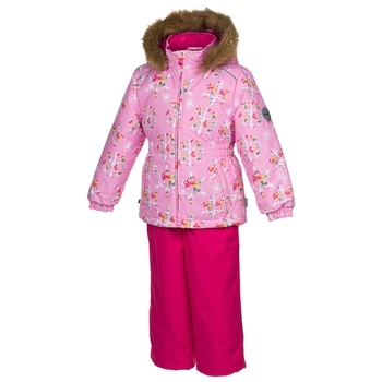 Комплект для девочек Huppa WONDER, розовый с принтом/фуксия , размер 98 (71613) - Pampik