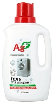 Гель для прання білої та кольорової білизни Ag+ Антибактеріальний, 1 л - Pampik