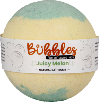 Бомбочка для ванны Beauty Jar Bubbles Детская Сочная Дыня, 115 г - Pampik