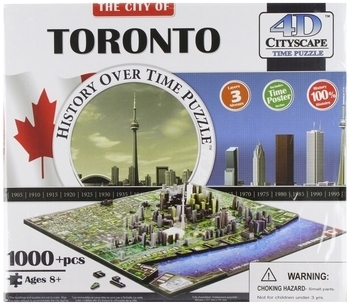 3D Пазл 4D Cityscape Торонто, Канада, 1000 елементів (40016) - Pampik - 4
