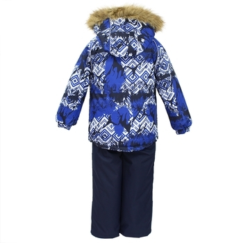 Дитячий комплект Huppa WINTER, темно-синій з принтом / темно-синій, розмір 92 (73486) - Pampik - 2