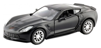 Автомодель Uni-Fortune Chevrolet Corvette C7, матовый черный (554039М) - Pampik