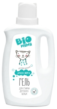 Гель для прання дитячої білизни Bio Няня Алое Віра, для білих і кольорових тканин, 1 л - Pampik