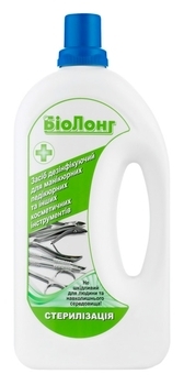 Дезінфікуючий засіб Biolong для стерилізації перукарень, манікюрних, педикюрних та інших косметичних інструментів, 1 л - Pampik