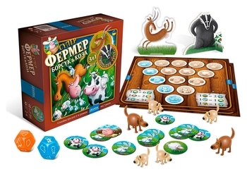 Настільна гра Granna Суперфермер 3в1 Борсук & Коза (84085) - Pampik - 2