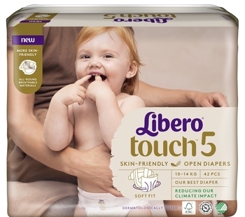 Подгузники на липучках Libero Touch 5 (10-14 кг), 42 шт. - Pampik - 2