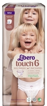 Підгузки-трусики Libero Touch Pants 6 (13-20 кг), 30 шт. - Pampik - 2