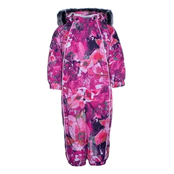 Детский комбинезон Huppa REGGIE 1, фуксия с принтом, размер 92 (91663) - Pampik