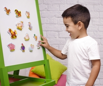 М'які магніти Vladi Toys Мій маленький світ Ферма, укр. мова (VT3106-09) - Pampik - 6