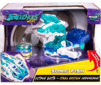 Машинка-трансформер Screechers Wild! S3 L3 - Сонікфіш (EU682303) - Pampik