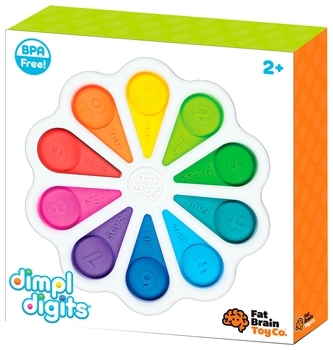 Іграшка тактильна Fat Brain Toys dimpl digits Кольорові пелюстки (F275EN) - Pampik