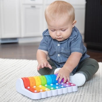 Ксилофон і дзвіночки Fat Brain Toys Rock N 'Roller Piano (F281ML) - Pampik - 5