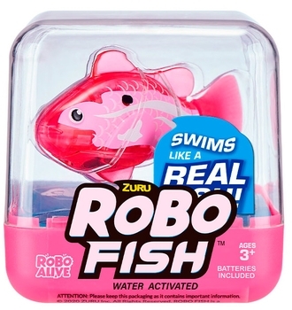 Інтерактивна іграшка Pets & Robo Alive Роборибка, рожевий (7125SQ1-3) - Pampik