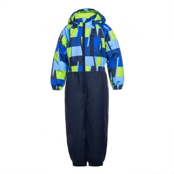 Детский комбинезон Huppa WILLY 1, синий с принтом/тёмно-синий, размер 98 (92735) - Pampik