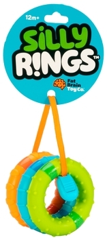 Іграшка тактильна Fat Brain Toys SillyRings Магнітні кільця. 3 шт. (F269ML) - Pampik
