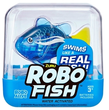 Интерактивная игрушка Pets & Robo Alive Роборыбка, синий (7125SQ1-2) - Pampik