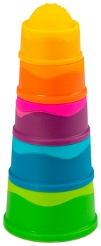 Пірамідка Fat Brain Toys dimpl stack Чашки (F293ML) - Pampik - 2