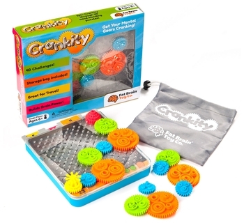 Головоломка Fat Brain Toys Crankity Різнокольорові шестерінки (F140ML) - Pampik - 3