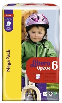 Подгузники-трусики Libero Up&Go 6 (13-20 кг), 56 шт. - Pampik - 2