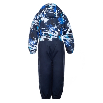 Детский комбинезон Huppa WILLY 1, тёмно-синий с принтом/тёмно-синий, размер 104 (92886) - Pampik - 2