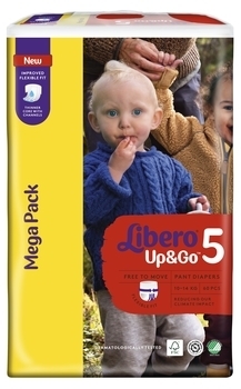 Підгузки-трусики Libero Up & Go 5 (10-14 кг), 60 шт. - Pampik - 2