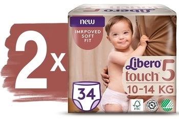 Набор подгузников-трусиков Libero Touch Pants 5 (10-14 кг), 68 шт. (2 уп. по 34 шт.) - Pampik - 2
