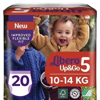 Підгузки-трусики Libero Up & Go 5 (10-14 кг), 20 шт. - Pampik