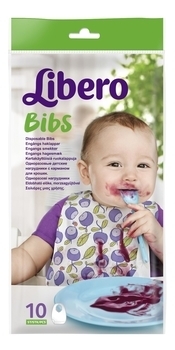 Одноразовые слюнявчики Libero Eazy Meal, 10 шт. - Pampik