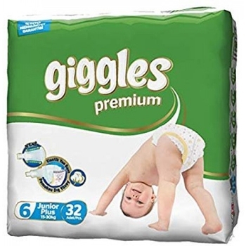 Подгузники Giggles 6 (15-30 кг), 32 шт. - Pampik