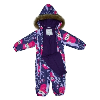 Комбінезон для малюків Huppa KEIRA, темно-лілoвий з принтом, розмір 86 (93473) - Pampik - 3