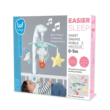 Музичний мобіль з проектором колекції Taf Toys Крихітка Місяць - Солодкі сни (12665) - Pampik - 7