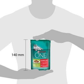 Вологий корм для кішок Purina One Sterilcat Індичка, зелена квасоля в гриль-соусі, 85 г - Pampik - 5